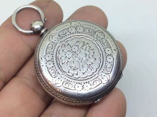 Rare Antique Victorian Solid Silver Pocket Watch Fob LONDON 8