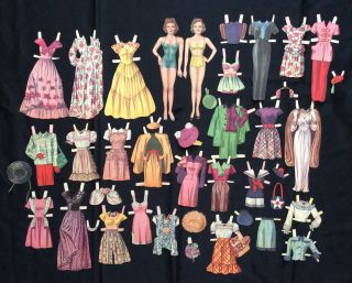 1945 Judy Garland Paper Dolls,  Cut Star Set