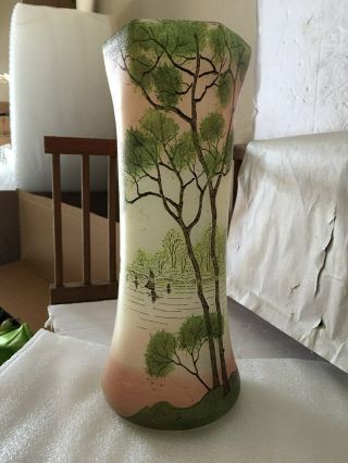 Antique 11 " Tall,  Depose Style Legras Vase
