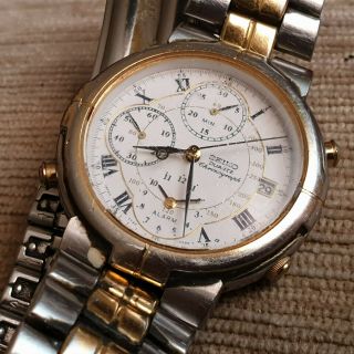 Rare Vintage Seiko Alarm - Chronograph 7t32 - 7a00 Watch,  Mens,  Seiko Band