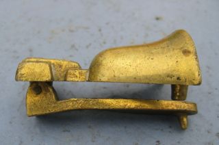 Vintage Antique Brass Bell Hanging Door Knocker Liberty ? 5