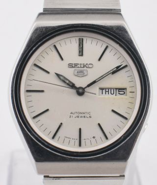 Authentic Vintage Seiko 5 Automatic 21 Jewels Cal.  6319a Day Date Men 