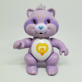 Vintage Care Bear Cousin Poseable Figure Bright Heart Raccoon 1985 Kenner