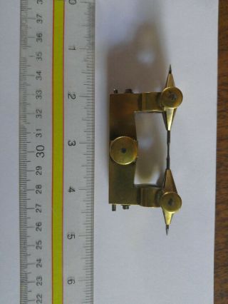 Antique Watchmaker ' s Brass Depthing Tool 6