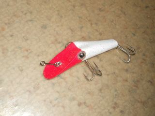 Vintage Ping - A - T 3.  5 " Fishing Lure - Red & White Flash -