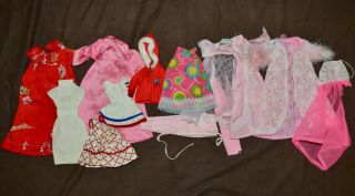 Vintage Barbie - Mixed Clothing - Pink Moonbeams,  Clone & Handmade - Needs Tlc