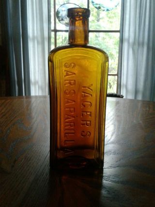Antique Scarce Honey Amber Yager 