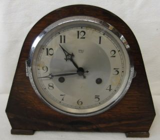 Anvil Wooden Striking Mantle Clock Spares Or Repairs