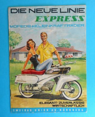 Zweirad Union - German Motorcycle & Moped Manufacturer Vintage Prospect Brochure