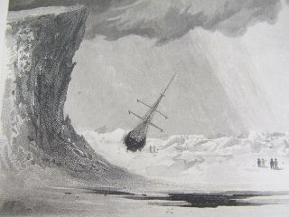 16 Antique Mid 19th C 1850 - 60 Arctic Exploration Etchings Lithographs Prints Yqz