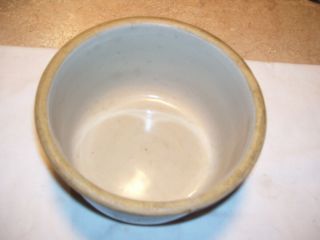 Antique Red Wing Pottery Stoneware Spongeware Mixing Bowl or Beater Jar 7 