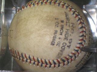 BABE RUTH Signed Baseball Red & Blue Stitch - (RP) READ LISTING 5