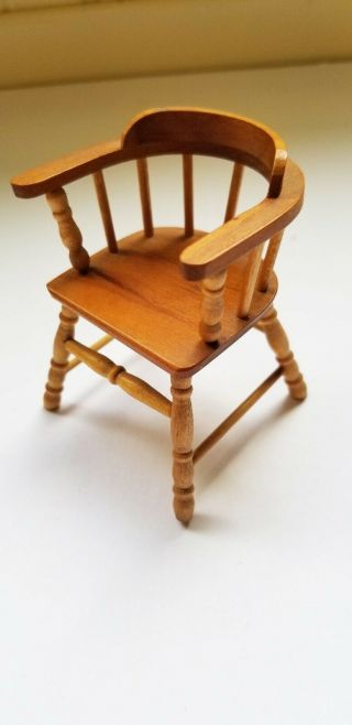 Vintage Cherrywood Saloon Chair Handcrafted By Warren Dick 1965