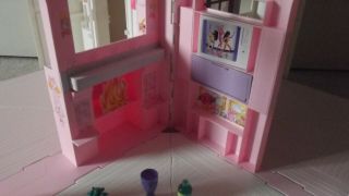 Vintage Barbie Folding Pretty House 16961 Dollhouse Mattel 1996 Few Accessories 3