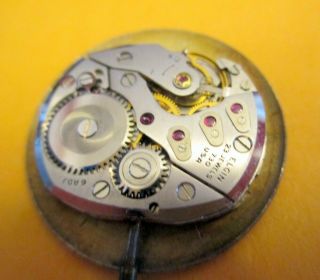VINTAGE Lord Elgin 23 Jewel 730 Wrist Watch Movement Runs Parts Repair 4