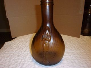 Antique Arrowhead Spring Water Bottle With Native American Indian Chief Embossed