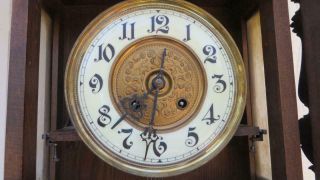 Antique - Gustav Becker - Berliner/Free Swinger Wall Clock - Ca.  1890 - Walnut for repair 4