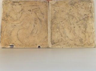 Two Villeroy & Boch Mettlach Art Nouveau Tiles,  Circa 1900 - 1910 2