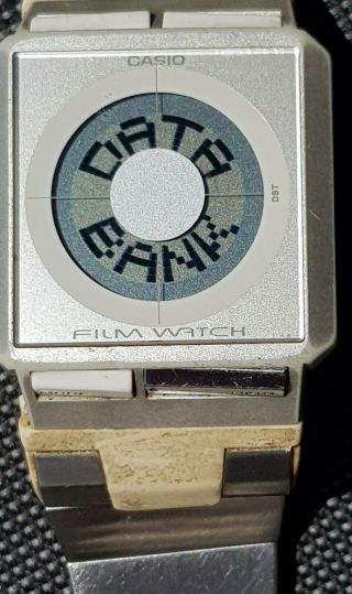 Vintage Casio Film Watch FS - 02 World Time Data Bank Japan Digital Watch repair 2