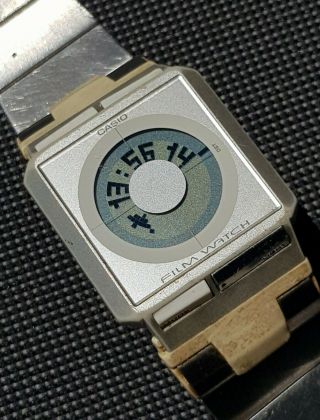 Vintage Casio Film Watch FS - 02 World Time Data Bank Japan Digital Watch repair 3