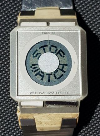 Vintage Casio Film Watch FS - 02 World Time Data Bank Japan Digital Watch repair 4