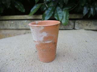10 Old Hand Thrown Terracotta Plant Pots 2.  25 
