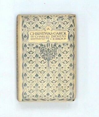 Antique A Christmas Carol By Charles Dickens 1905 Illustrated Hardback - B35
