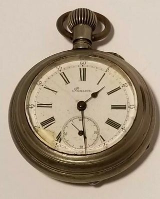 Vintage Pioneer Pocketwatch For Repair Or Parts