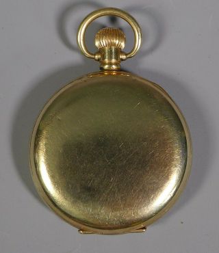 Antique Swiss Made Gold Plated Full Hunter Pocket Watch Dennison Case