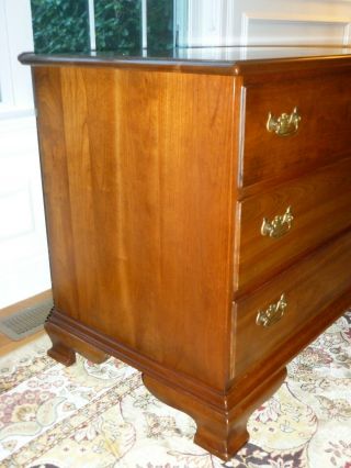 L & J G Stickley Cherry Valley Chippendale Style 3 Drawer Chest Vintage/Used 2