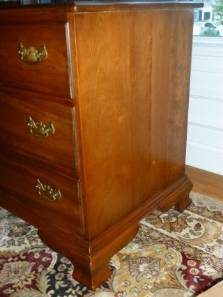 L & J G Stickley Cherry Valley Chippendale Style 3 Drawer Chest Vintage/Used 3