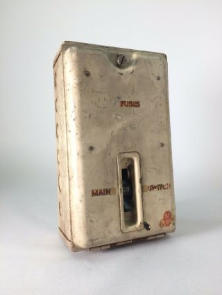 Vintage House Fuse Box Upcycle Lamp? Antique Restoration Home Decor Old