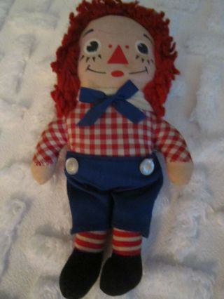 VINTAGE (5) KNICKERBOCKER & Applause - RAGGEDY ANN/Andy DOLL ' s - Tags 5