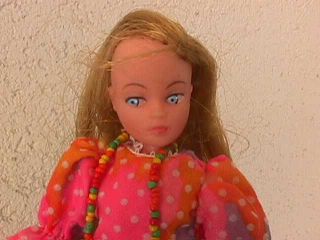Vintage 70 ' s Dawn Doll Clone Triki Miki Doll,  Clothes,  Shoes & Case 2