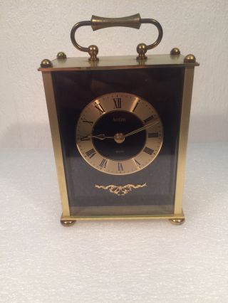 Vintage Art Deco Acctim Quartz Table Clock Collectable Item