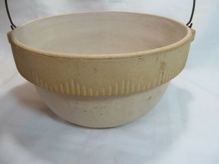 Tycer Pottery Deel Cookin Ware 1933 RARE Antique Crock with Wire Handle 6