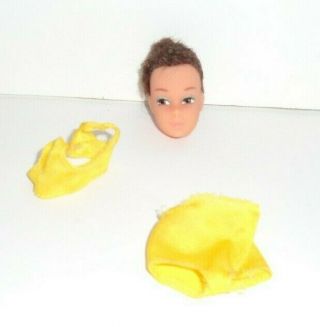 Barbie Baggie Francie Doll Fixer Head And Htf Yellow Bikini