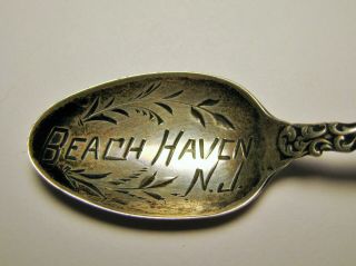 Vintage Sterling Souvenir Spoon from Beach Haven,  Jersey 2
