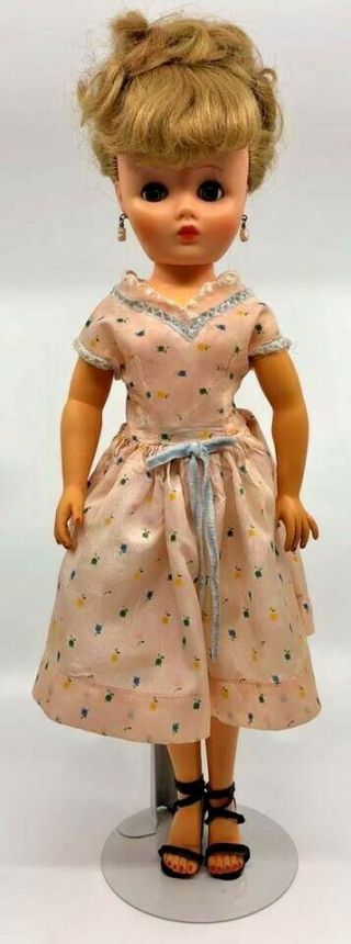 Vintage Horsman 19 " Cindy Fashion Doll Blond Swivel Waist Dress B18