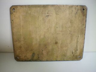 Antique Brass Sadler US Post Office Window ID Plate from Country Store Unit 1900 4