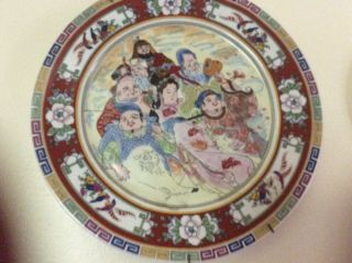 Antique Chinese ? Porcelain Hand Painted Plate.  27 Cm