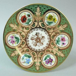 Antique Cauldon Porcelain Hand Painted Cabinet Plate C.  1900