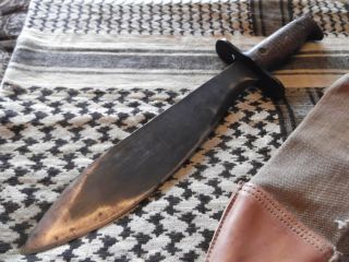 Antique WWI U.  S.  Military 1917 Bolo Plumb Knife & 1918 G.  I.  Sheath 2