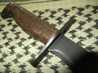 Antique WWI U.  S.  Military 1917 Bolo Plumb Knife & 1918 G.  I.  Sheath 5