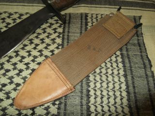 Antique WWI U.  S.  Military 1917 Bolo Plumb Knife & 1918 G.  I.  Sheath 6