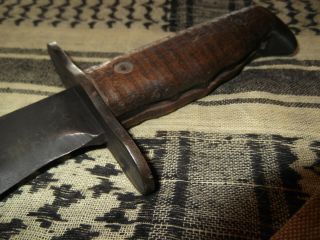 Antique WWI U.  S.  Military 1917 Bolo Plumb Knife & 1918 G.  I.  Sheath 7
