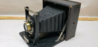 Antique Seneca Chautauqua folding box camera Uno shutter 3