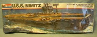 1977 Monogram U.  S.  S Nimitz Model (box Ruff But)
