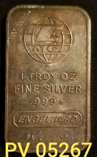 Engelhard,  Antique - Vintage - 1 Troy Oz.  999 Fine Silverbar - 1981 Series - Pv 05267