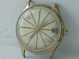 Vintage Gune Nivaflex 25 Jewels Swiss Made Mens Automatic Watch